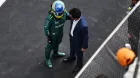 Fernando Alonso y Mohammed Ben Sulayem durante la celebración del Gran Premio de China